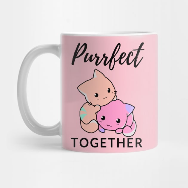 Valentine's Day Design "Purrfect Together" by Serene Lotus